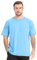 Sillictor Mens Running Tops Short Sleeve UPF 50+ Polyester Sports Gym T Shirts for Men Quick Dry UV Sun Protecion Rash Vest Swimming Hiking Fishing Football Training Shirts, Wicking 3010 Blue 2XL