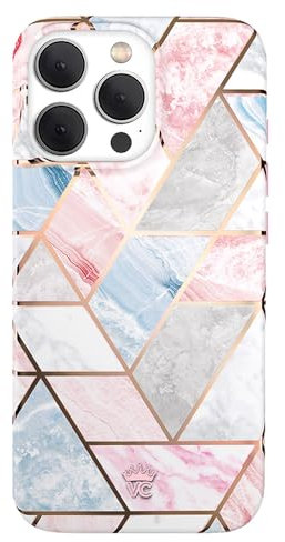 VELVET CAVIAR for iPhone 15 Pro Max Case - Compatible with MagSafe - 10ft Drop Tested - Geometric Marble