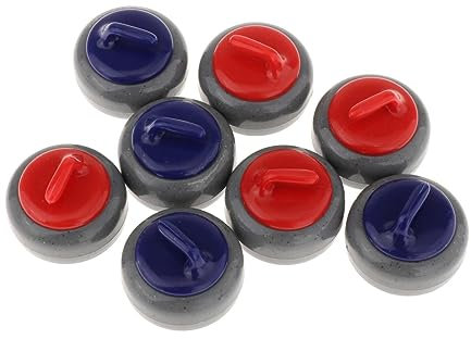 harayaa 8X Tabletop Curling Game Pucks Kids Adults Replacement Shuffleboard Rollers