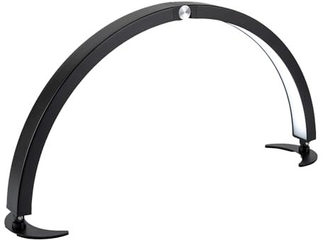 DCSYOG Halbmond-Nagel-Schreibtischlampe, 28-Zoll Wimpern-LED-Tischlampe 40 W Faltbares Kosmetiklampe mit Fernbedienung, 3200 Bis 5600 K Dimmbar Maniküre-Licht