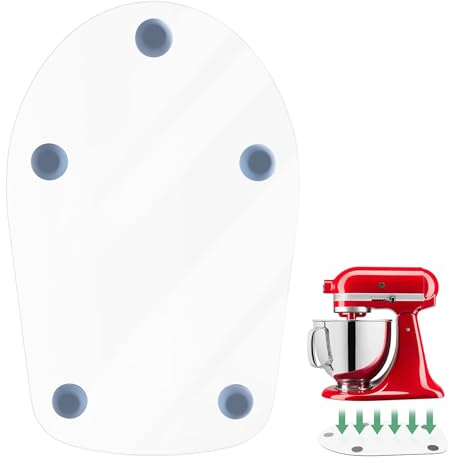 SIUDANGKA Mixer Slider Mat for KitchenAid 4.5 QT Tilt Head Stand Mixer, Acrylic Convenient Sliding Tray Appliance Sliders for Kitchen Appliances Kitchen Aid Mixers Accessories, Clear