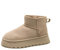 RKK Women's Ultra Mini Platform Boots Classic Short Ankle Boot Warm Fur Lined Snow Boots Anti-Slip Winter Boots for Outdoor(Beige,38)