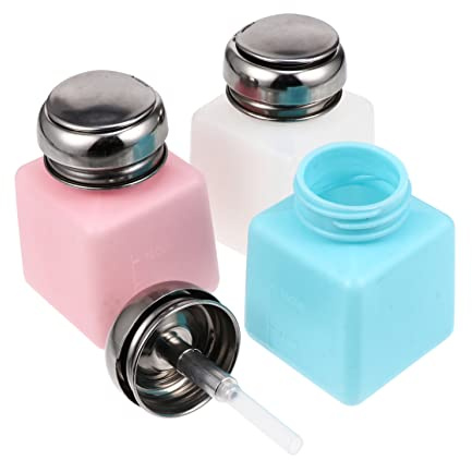 OFFIGAM 3pezzi Dispenser Per Smalto Bottiglia Pressata Per Liquidi Pressa Per Unghie Contenitore Ricaricabile Evita Perdite e Volatilizzazione
