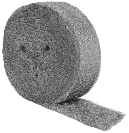 MOGRQAP Stahlwolle 1# Gegen Mäuse und Ratten, Reinigen und Polieren - 20M | Grob Stahlwolle 1# Metall Polieren Stahl Wolle Nagerstop Wirksam Mäuseabwehr für Löcher, Wand Risse, Lüftungsgitter - 500g