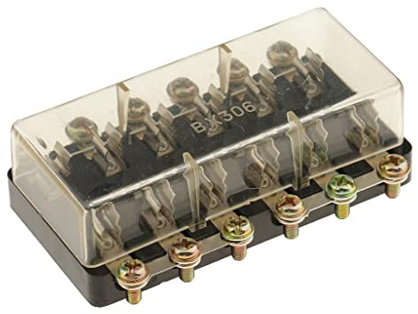 Universal Car Auto Vehicle Boat Truck Audio 12V 6Way Fuse Box Holder Circuit 6-WAY