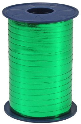 Präsent C.E. Pattberg Mexico Geschenkband metallic grün, 400 m Ringelband zum Einpacken von Geschenken, 5 mm Breite, Zubehör zum Dekorieren & Basteln, Dekoband, Anlass