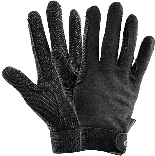 ELT Reithandschuh Picot, L, schwarz