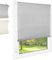 FOXX Thermo Rollo [FÜR Fenster OHNE Bohren] 75x140 cm Grau/Innenrollo Blickdicht als Sichtschutz/Klemmfix Montage/Für Schlafzimmer, Wohnzimmer, Küche, Büro, Kinderzimmer