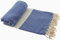 Stefano Ferrante ELMAS Hamamtuch Saunatuch Pestemal Fouta Strandtuch Badetuch Handtuch Baumwolle Backpacker 100x180 cm (Blau)