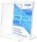 Fly 8,5 x 11 Klar Acryl schräg Tisch Schild Halter Ständer - 3 Pack