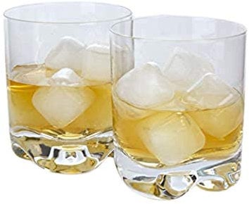 KIKKERLAND Lot de 30 cubes réutilisables en plastique transparent, remplis d'eau pure, à congeler