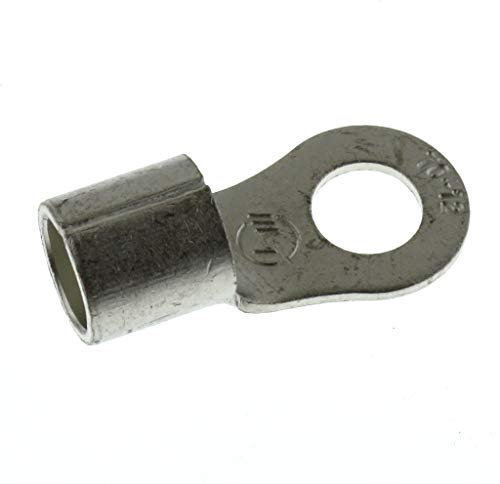 10 Stück SeKi Ringkabelschuhe 70-95mm², M12 I Quetschkabelschuhe unisoliert I für mehr-, feindrähtige Leiter I Presskabelschuh aus verzinntem Kupfer