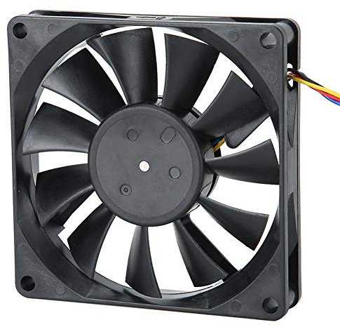 Dpofirs High Performance 8cm 12V 0.3A Cooling Fan, Shaft Fan with 4Pin Interface for PC Case and Power Supply Cooling System