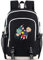 Roffatide Anime My Hero Academia Izuku Midoriya Katsuki Bakugo Laptop Backpack with USB Charging Port & Headphone Port