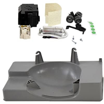 GE WR49X30819 - Compresor de refrigerador eléctrico y bandeja de drenaje