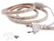 FOLGEMIR 2m Warmweiß LED Band, 220V 230V Lichtleiste, 60 Leds/m Strip, IP65 Lichtschlauch, milde Hintergrundbeleuchtung