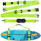 SUP Tragegurt Verstellbares Paddleboard Kajak,Trageriemen für Surfbrette Surfboard Longboards,Verstärkte Aufrüstung (Grün)