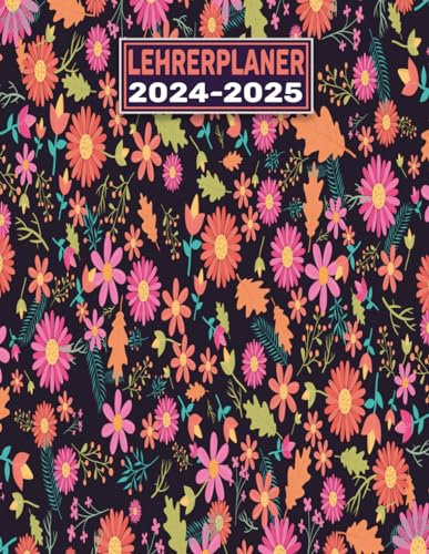 Lehrerplaner 2024- 2025 A4: Wochenplaner für Lehrerinnen und Lehrer | 1 woche 2 seiten | mit uhrzeiten 7 bis 21:30 h Tag | vertikale | von August 2024 ... Klassenliste, Anwesenheitsliste, Notenliste