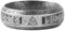 TQWSVUM Wikinger Keltischer Knoten Ring - Männer Frauen Edelstahl Triquetra Knoten Ring - Mittelalterliche Mode Vintage Nordic Ehering Ring Heidnischer Schmuck(12)