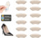 Premium 3M Kleber Fersenpolster 6er Paar bequem weich - Antirutsch Fersenschutz für zu große Schuhe gegen Blase, Fersensporn und Reibung - Heel Pads Beige Ferse als Fersenkissen für Damen & Herren
