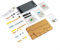 Speaker Kit, Portable Electronic Sound Sound System, USB Mini Electronic Display Home Stereo Speaker DIY Kit(with shell)