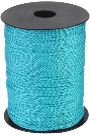 QUARKZMAN Polypropylen-Seil 3mm Polypropylenseil 10Om PP Flechtleine Textilseil Leine Nylonschnur Schnur Reißfeste Rope Kunststoffseil für Wäscheleine Camping Wandern Outdoor, Blaugrün