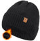 BARFULKER Beanie Herren Damen Wintermütze Warm Gefüttert Strickmütze Dehnbare Laufmützen Weiche Wollmütze Unisex Hat,Schwarz