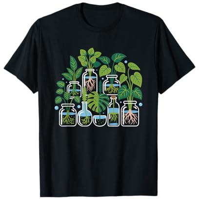 Plant Propagation Monstera Cutting Leaf Graphic Illustration T-Shirt