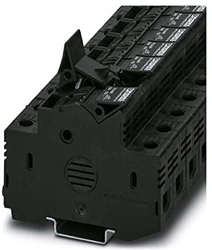 Phoenix Contact UK 10.3-HESILED N 72 Anschlussklemmenblock Schwarz, 16mm², 72 V, Schraubanschluss, Packung a 10 Stück