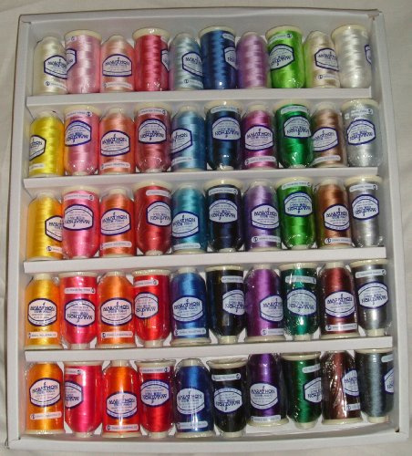 Marathon Embroidery Machine Thread Rayon Boxed Set Popular 50