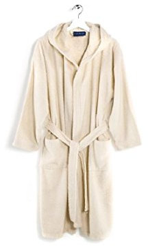 Caleffi Minorca Accappatoio con Cappuccio, Cotone, Vaniglia, M, 75793