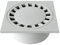 FIRST PLAST CHPVC20G Ferme-Siphon en PVC, Gris, 200x200 mm