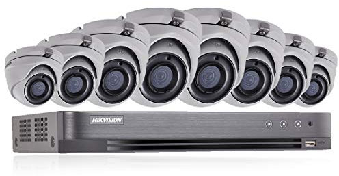Hikvision 5MP CCTV Security Surveillance System 4K DVR 8CH 2TB H.265+ HIK 5 MP 8 Channel 2.8MM Camera Outdoor Night Vision KIT UK Seller Ds-7208HUHI-K1 Ds-2CE56H1T-ITM (Full Kit + 8 Cameras + 2TB HDD)