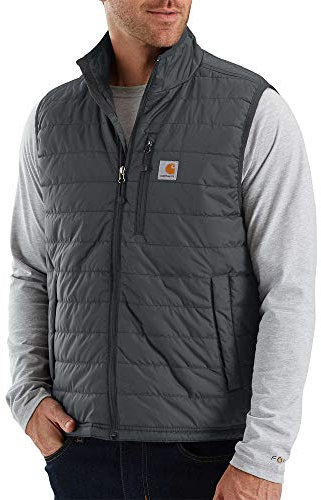 Carhartt Men's Rain Defender Relaxed Fit Lightweight Insulated Vest, Shadow, M