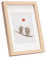 PHOTOLINI 3D Bilderrahmen zum Befüllen 21x30 A4 Natur, 1,5 cm tiefer Objektrahmen mit Glas, tiefer Bilderrahmen A4 21x30 Holz MDF mit Passepartout, Dicker 3D Rahmen befüllbar für Gegenstände Geschenk