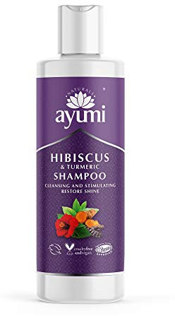 Ayumi Hibiscuss & Turmeric Shampoo. Vegan, Cruelty-Free, Dermatologically-Tested, 1 x 250ml