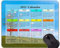 Kalender 2021 Jahre Mouse Pad, Tree Meadow Sky Office Mouse Pad