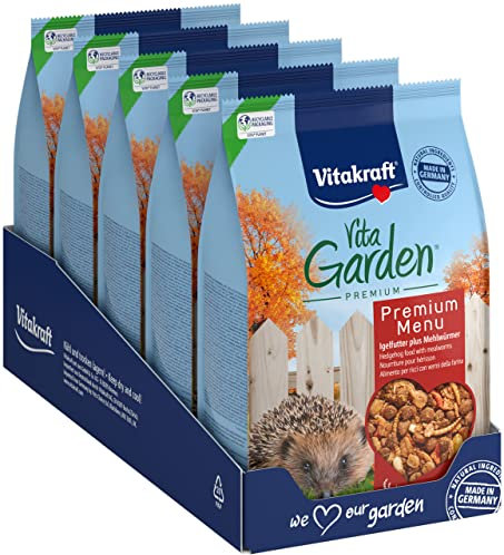 Vitakraft Vita Garden, Igelfutter, mit Vitaminen und Mineralstoffen, für hilfsbedürftige Igel (5x 600g)