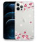 Sephonie Cherry Blossom Flower Case for iPhone 12 Pro Max (6.7), Sakura Floral Pattern Clear Slim Girly Design, Protective Hard PC Back with Shockproof Soft TPU Bumper Cover for Girls & Women | Pink