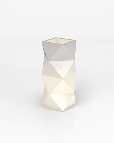 Forvega - Pot de Fleur Asti, Hauteur 78 cm, Forme Moderne, résistant aux dommages, Parfait pour Une Utilisation intérieure et extérieure, éclairage élégant, LED, Produit polonais