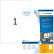 HERMA 10315 Universal Etiketten ablösbar, 1400 Blatt, 210 x 297 mm, 1 pro A4 Bogen, 1400 Stück, selbstklebend, bedruckbar, matt, blanko Papier Klebeetiketten Aufkleber, weiß
