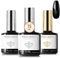 Modelones Base e Top Coat Semipermanente Set 3 x 15ml Top Base Matt Coat Semipermanente Gel Soak Off UV LED Smalti Gel per Unghie Kit Semipermanente Unghie Kit per Manicure