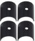 2 STK Fahrradlenker Unterlegscheiben Fahrradlenker-Umbaublech Reduzierstück Fahrradkomponenten Aluminiumlegierung 31,8 Mm Bis 35 Mm Schwarz