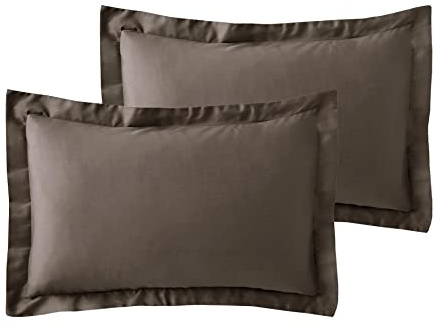 Roseley 600TC Jacquard Duvet Cover Set 80% Cotton Ornamental Bed Set Covers Soft & Warm Extra Pillowcases Available [Brown, 2 Oxford Pillow Cases]