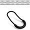 Reißverschluss Anhänger zum Einfädeln, 48 Stück, in Schwarz, Größe 60 x 30 mm, Nylon Ersatzzipper zur Reparatur, Reißverschluss Zipper, Reißverschluss Schieber für Sportbekleidung, Rucksack, Tasche