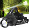 Bud K LED Stirnlampe Wiederaufladbar, Upgraded 30W Super Bright Kopflampe 1000 Hohe Lumen mit 6 Modi, Zoombar, IPX6 Wasserdicht Stirnlampen für Outdoor Wandern, Camping, Laufen, Angeln, Jagd