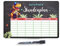 PR Print Royal Abwischbarer Stundenplan magnetisch inkl. Stift - T-Rex - mit Name personalisierbar - Einschulungsgeschenk - Geschenk zum Schulanfang - Metallschild A4 mit abwischbarem Stift