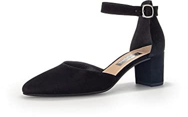 Gabor Damen Riemchen Pumps, Frauen Absatzschuhe,hochhackige Schuhe,stoeckelschuhe,Ausgehschuhe,Court Shoes,stöckelschuhe,schwarz,37 EU / 4 UK