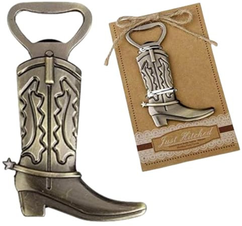RoseAuroma Western Cowboy Boot Shape Bottle Openers - Party Favors, Bridal Shower Wedding Favor,Beach Music Party, Bar, Gifts, Birthday Party ect.Set of 20 (Bronze)