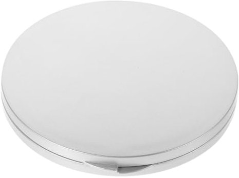 FRCOLOR Miroir De Maquillage Pliant Grossissant 7X Ø82mm Argenté Mini Miroir De Voyage Compact pour Femme Utilisation Portable
